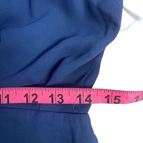 LULU'S SZ M Dreamy Date Night Navy Blue Sleeveless Midi Dress NEW b84 - Picture 7 of 9